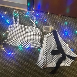Gingham Two-Piece Swimsuit